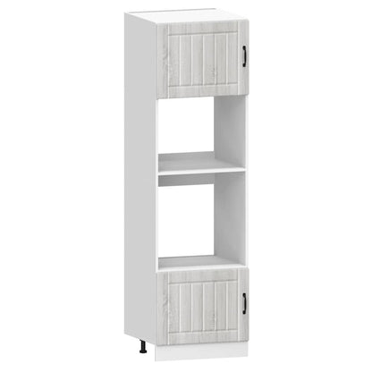 7 Piece Kitchen Cabinet Set "Kalmar" Engineered Wood Grey sonoma