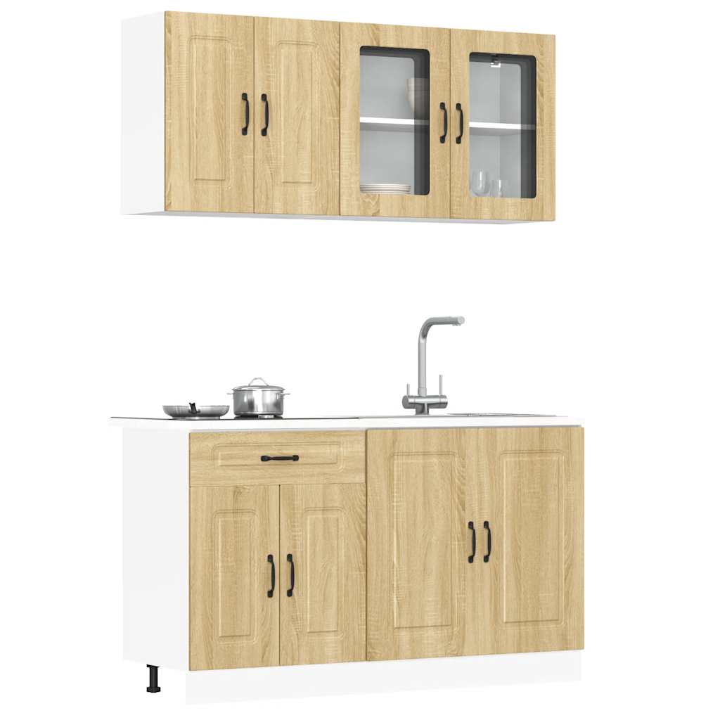 vidaXL 4 Piece Kitchen Cabinet Set "Kalmar" Engineered Wood