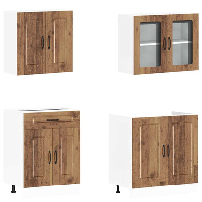 vidaXL 4 Piece Kitchen Cabinet Set "Kalmar" Old Wood Engineered Wood 4