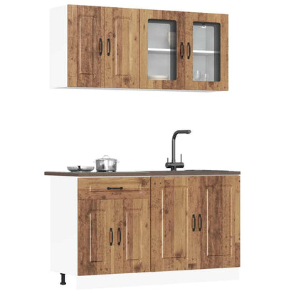 vidaXL 4 Piece Kitchen Cabinet Set "Kalmar" Old Wood Engineered Wood 1