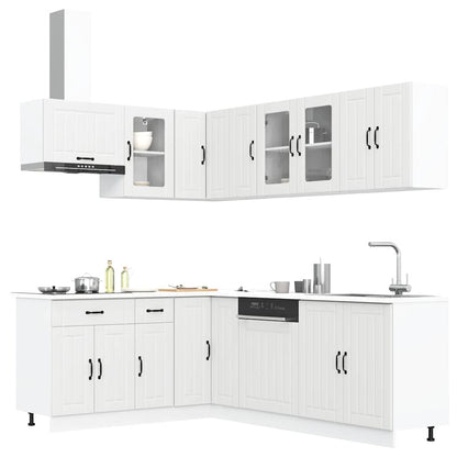 11 Piece Kitchen Cabinet Set "Lucca" Engineered Wood White