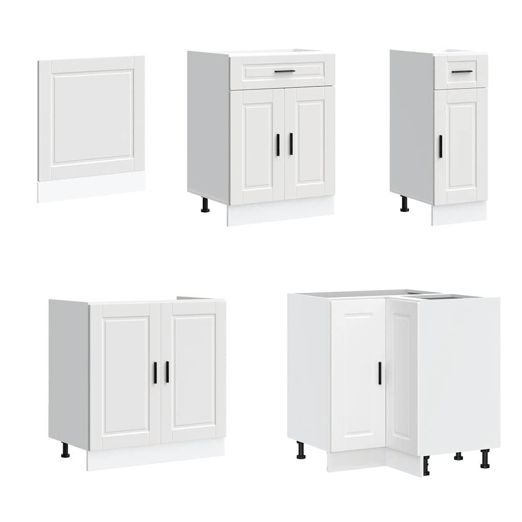 11 Piece Kitchen Cabinet Set "Porto" Engineered Wood White