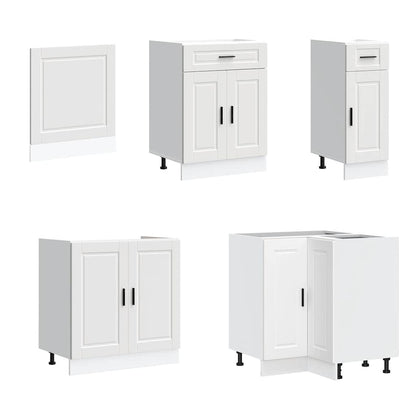 11 Piece Kitchen Cabinet Set "Porto" Engineered Wood White