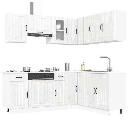 11 Piece Kitchen Cabinet Set "Lucca" Engineered Wood Gloss white
