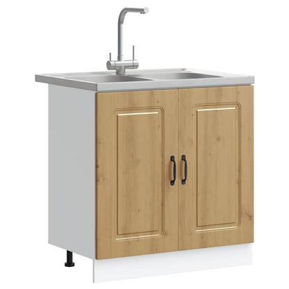 vidaXL Kitchen Cabinet Kalmar Artisan Oak 80 x 46 x 81.5 cm 3