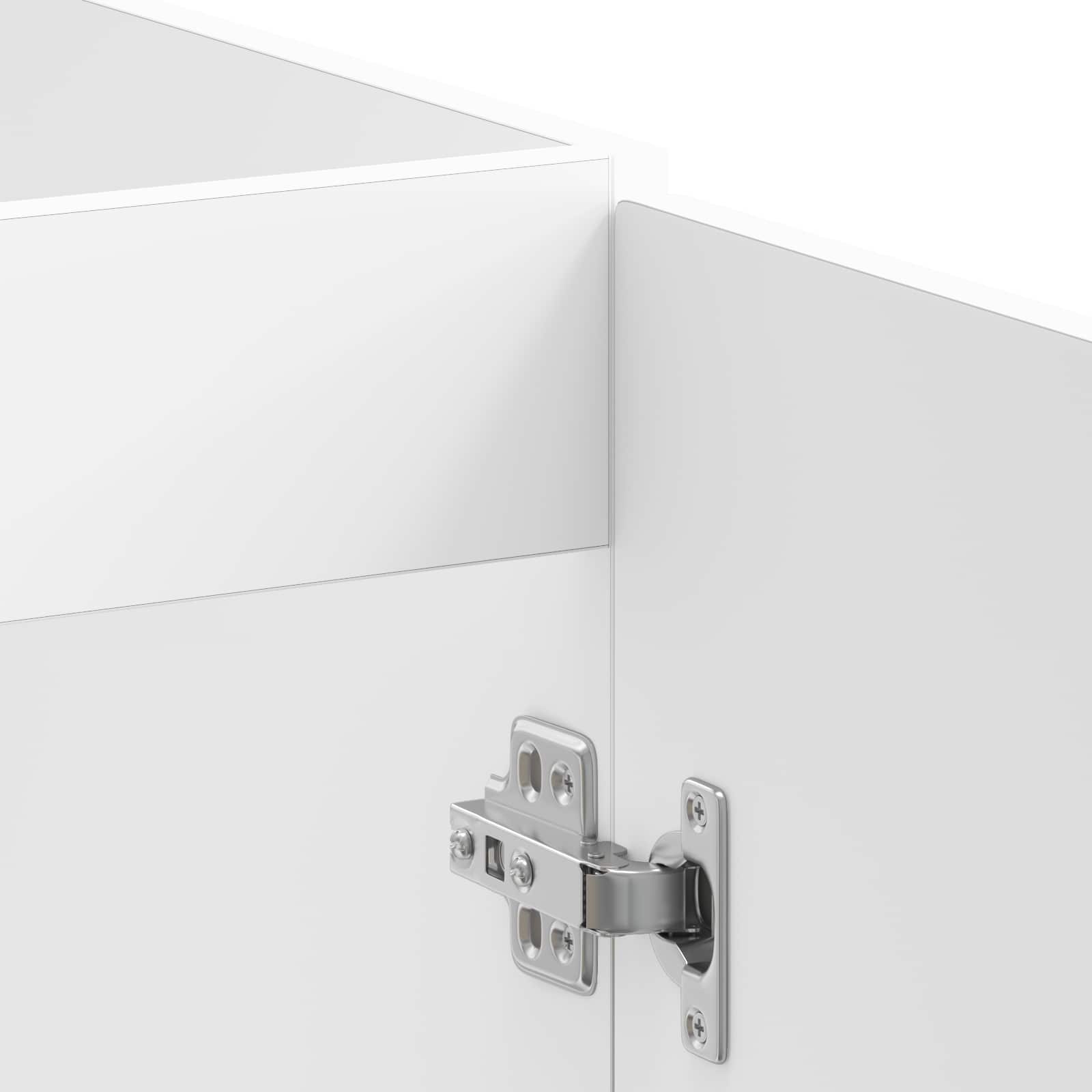 vidaXL Sink Base Cabinet Lucca 2 pcs White Engineered Wood 6