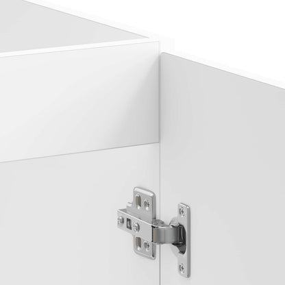 vidaXL Sink Base Cabinet Lucca 2 pcs White Engineered Wood 6