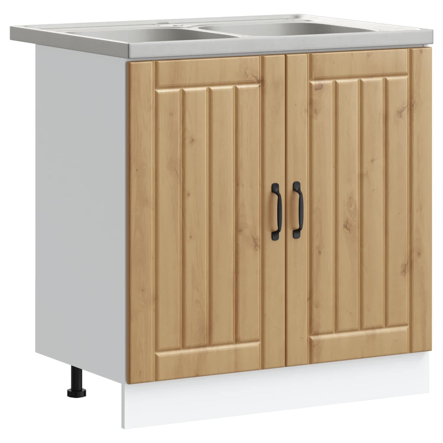 vidaXL Sink Base Cabinet Lucca 2 pcs Artisan Oak Engineered Wood 2