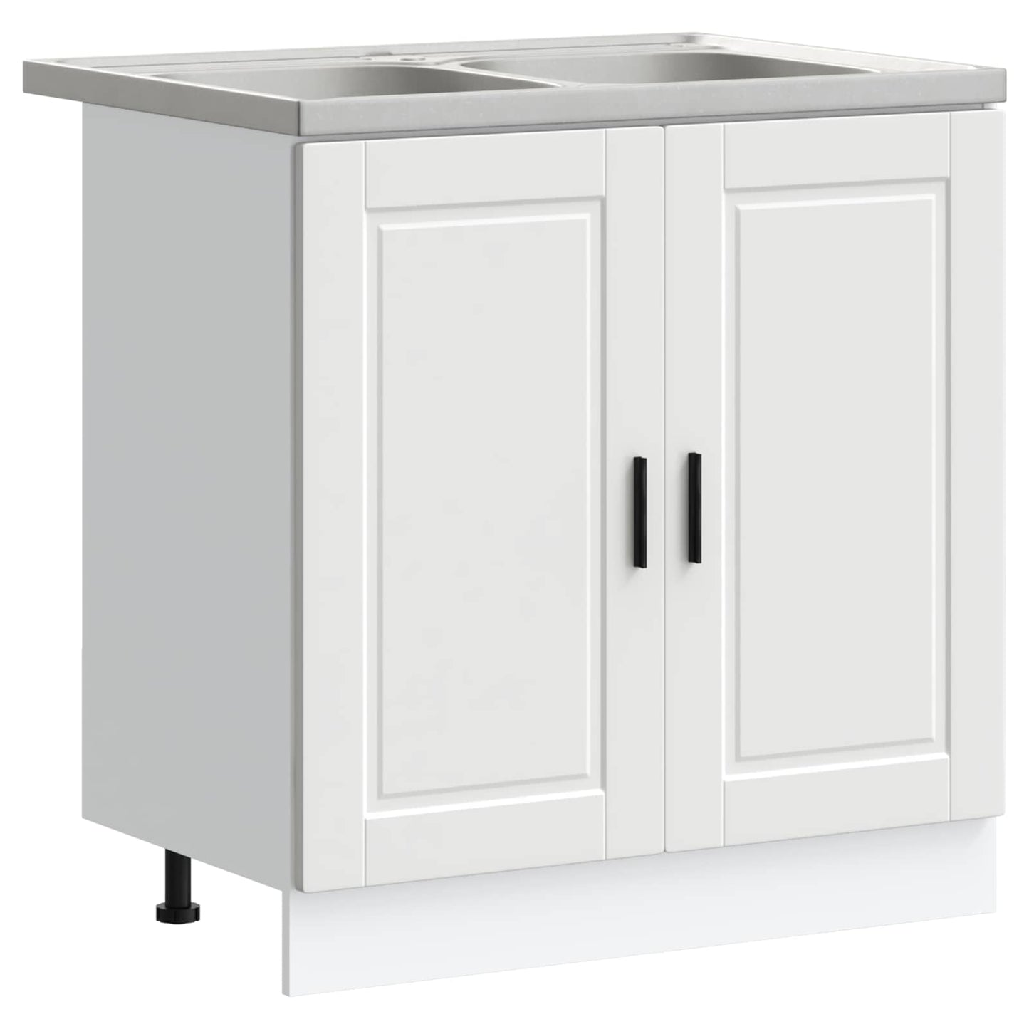 vidaXL Sink Base Cabinet Porto 2 pcs White 80 x 46 x 81.5 cm 2