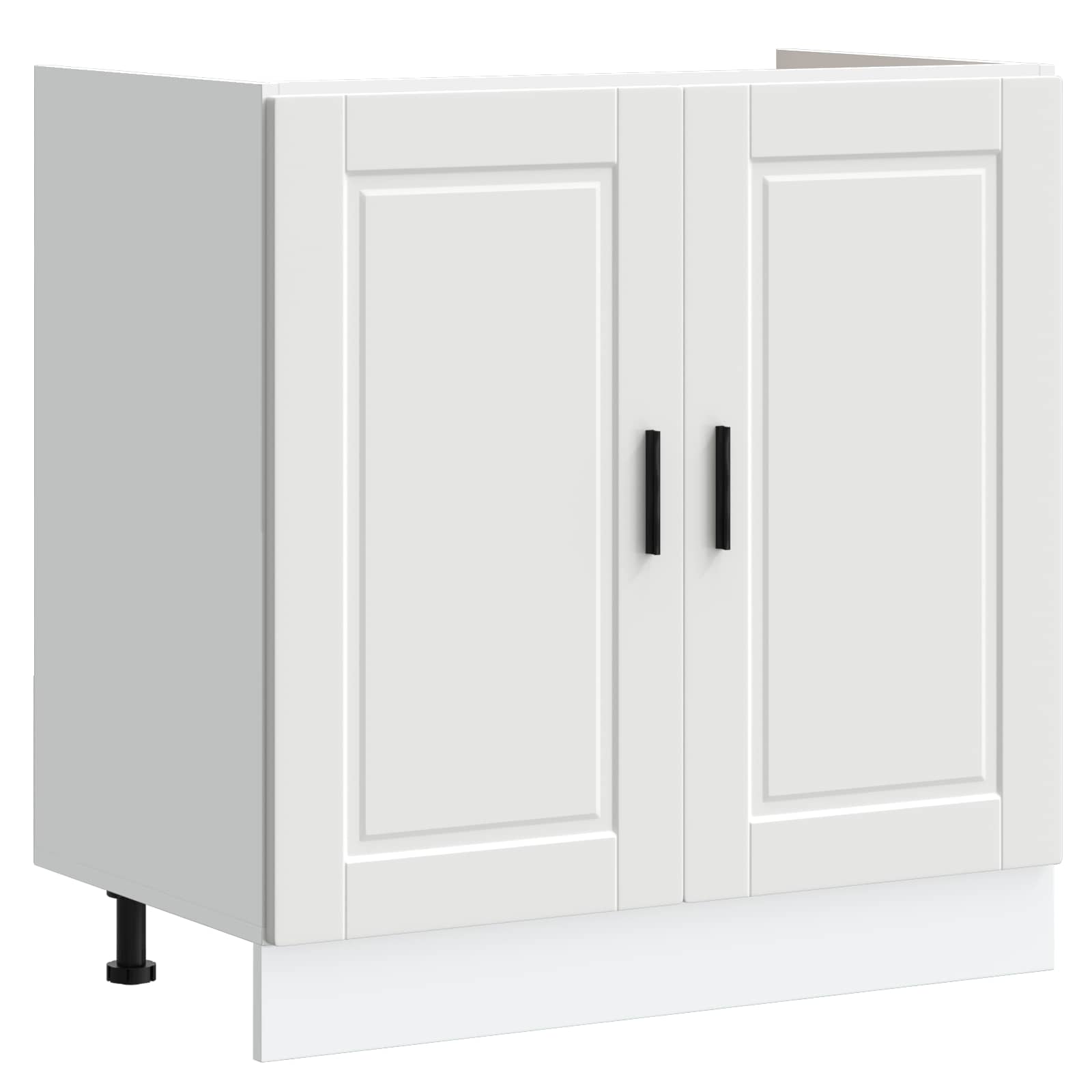 vidaXL Sink Base Cabinet Porto 2 pcs White 80 x 46 x 81.5 cm 4