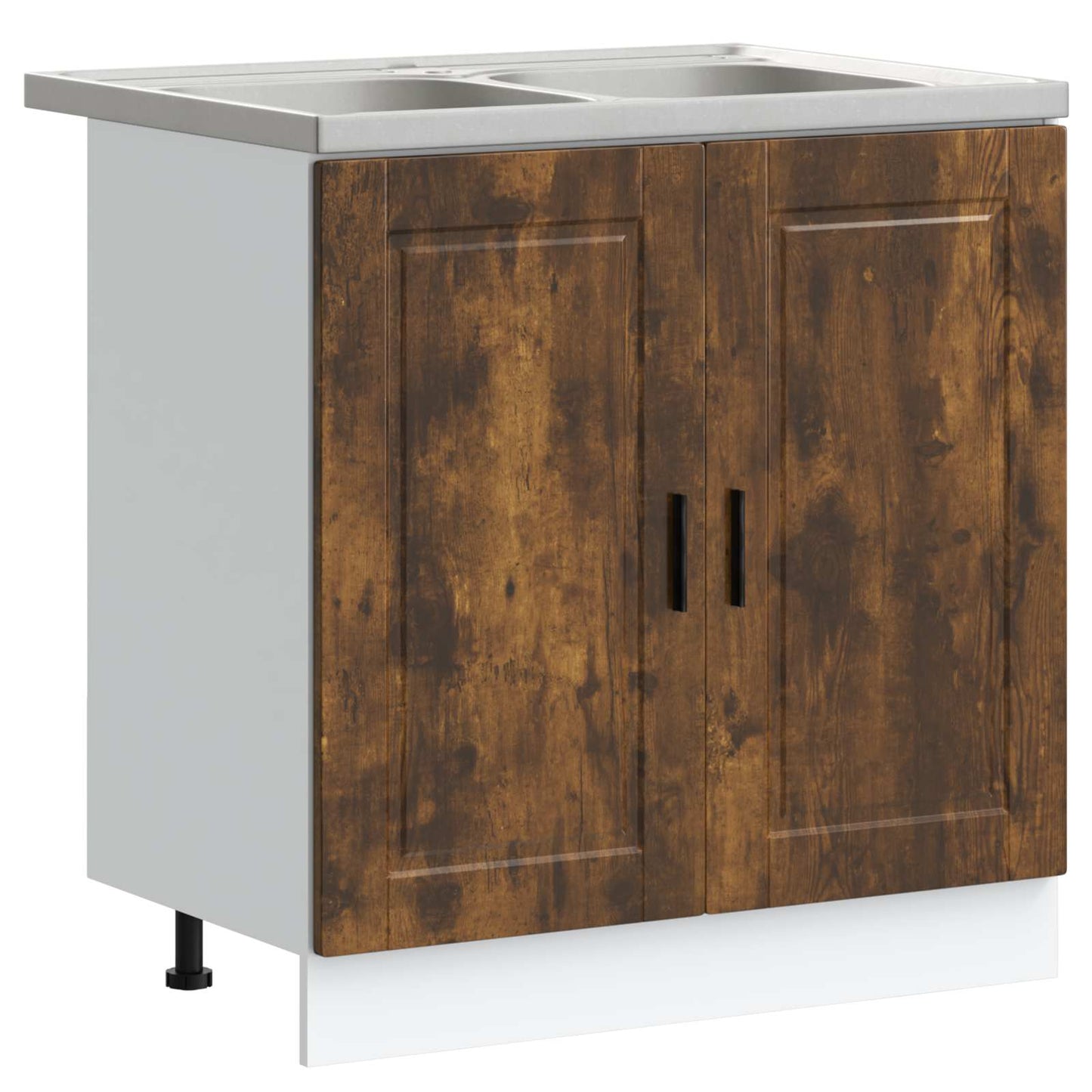 vidaXL Sink Base Cabinet Porto 2 pcs Brown 80 x 46 x 81.5 cm 2