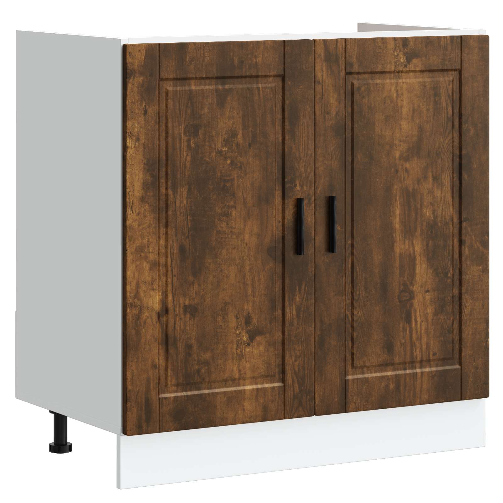vidaXL Sink Base Cabinet Porto 2 pcs Brown 80 x 46 x 81.5 cm 4