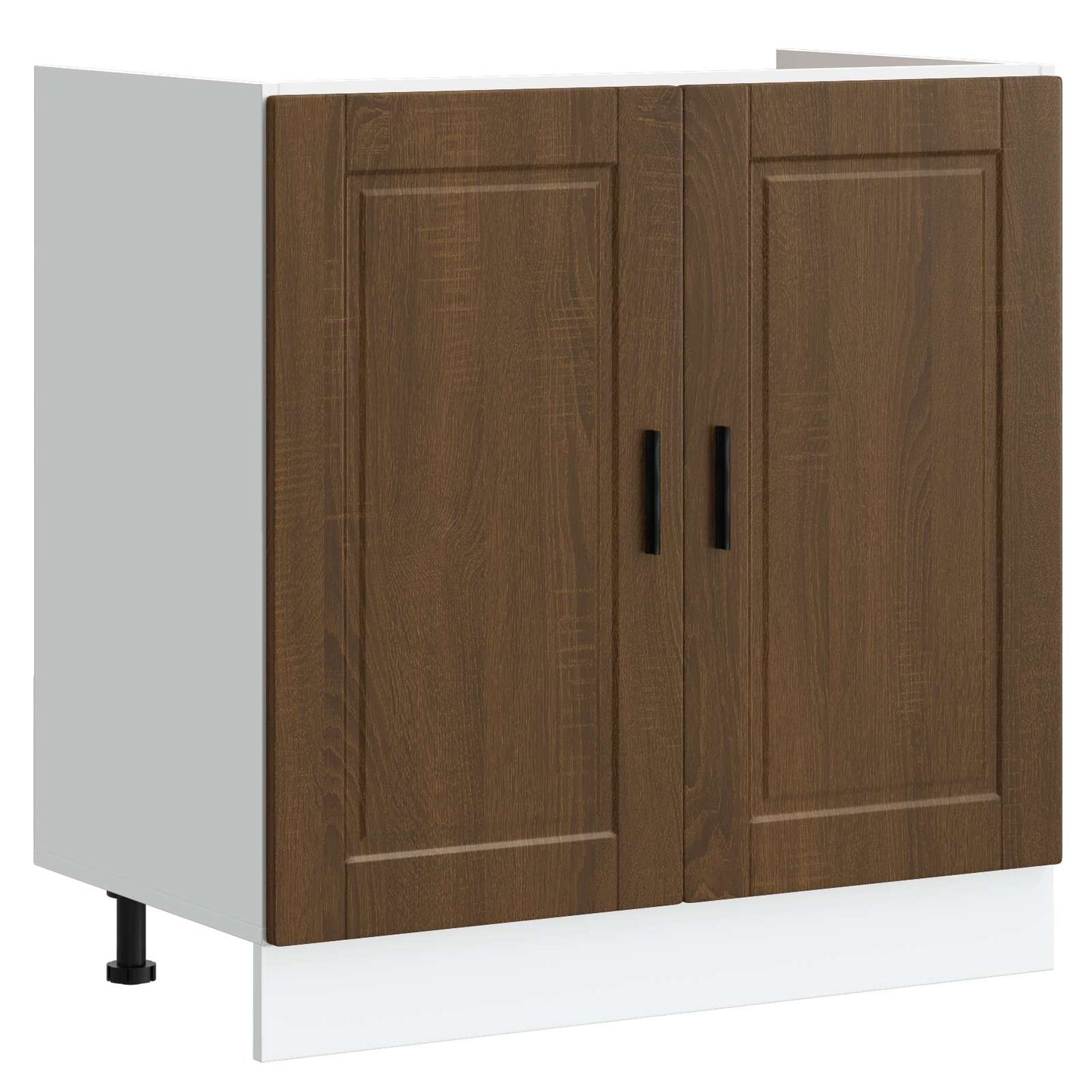 vidaXL Sink Base Cabinet Porto 2 pcs Brown 80 x 46 x 81.5 cm 4