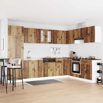 vidaXL Sink Base Cabinet Porto 2 pcs Brown 80 x 46 x 81.5 cm 1