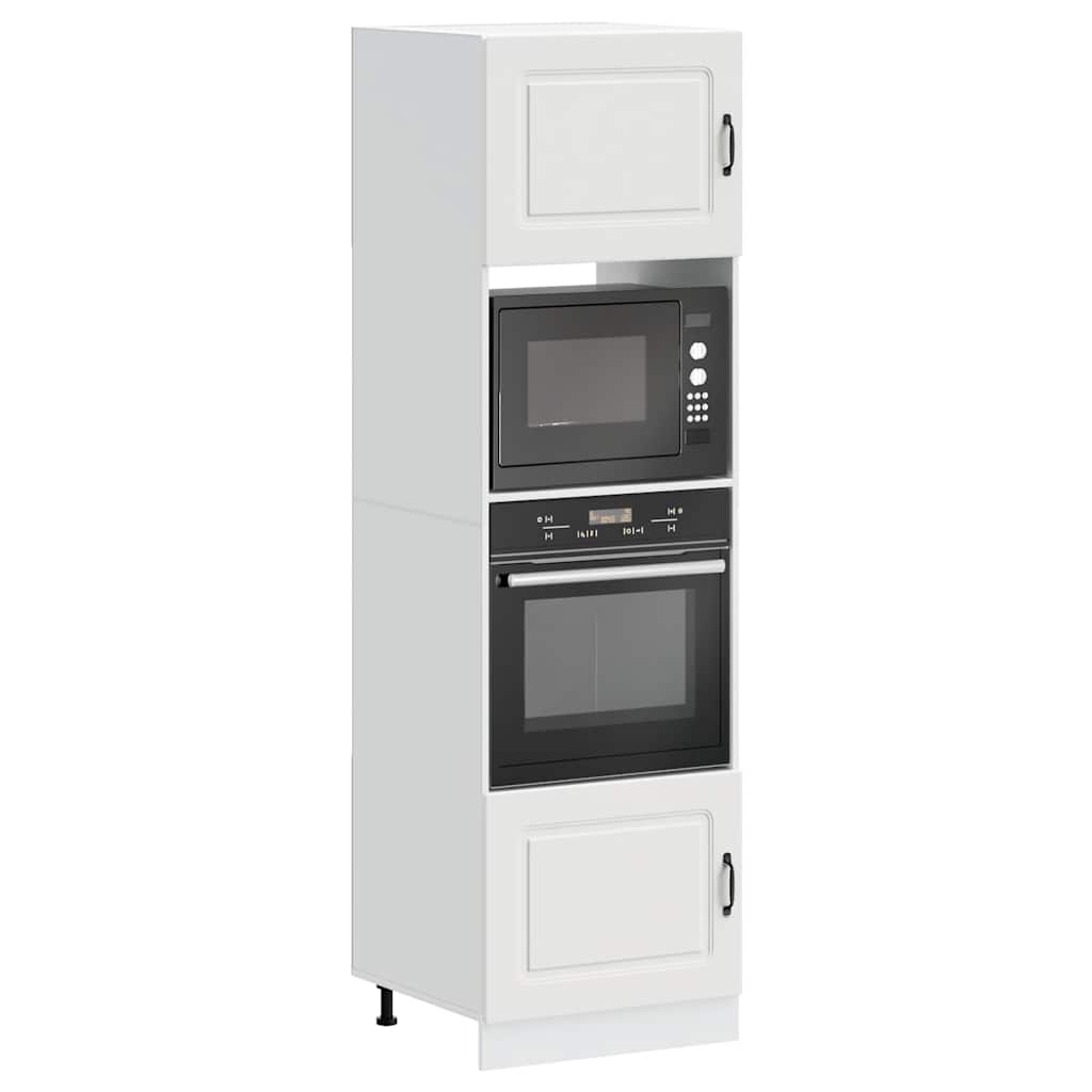 vidaXL Oven Cabinets 2 pcs Kalmar White Engineered Wood 1