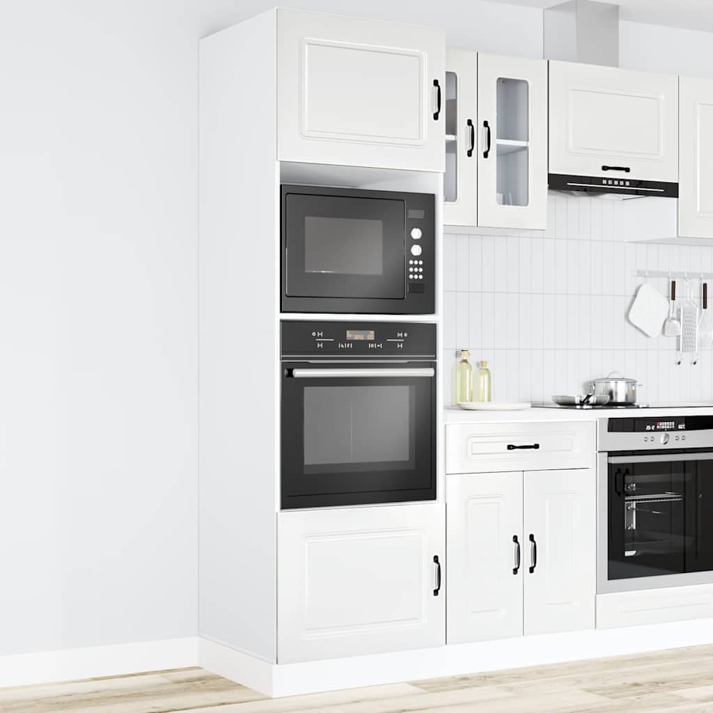 vidaXL Oven Cabinets 2 pcs "Kalmar" Gloss White Engineered Wood 3