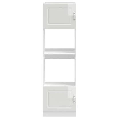 vidaXL Oven Cabinets 2 pcs "Kalmar" Gloss White Engineered Wood 4