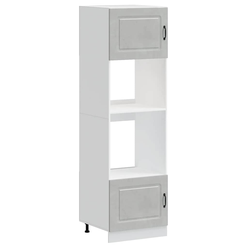 vidaXL Oven Cabinets 2 pcs Kalmar Concrete Grey Engineered Wood 2