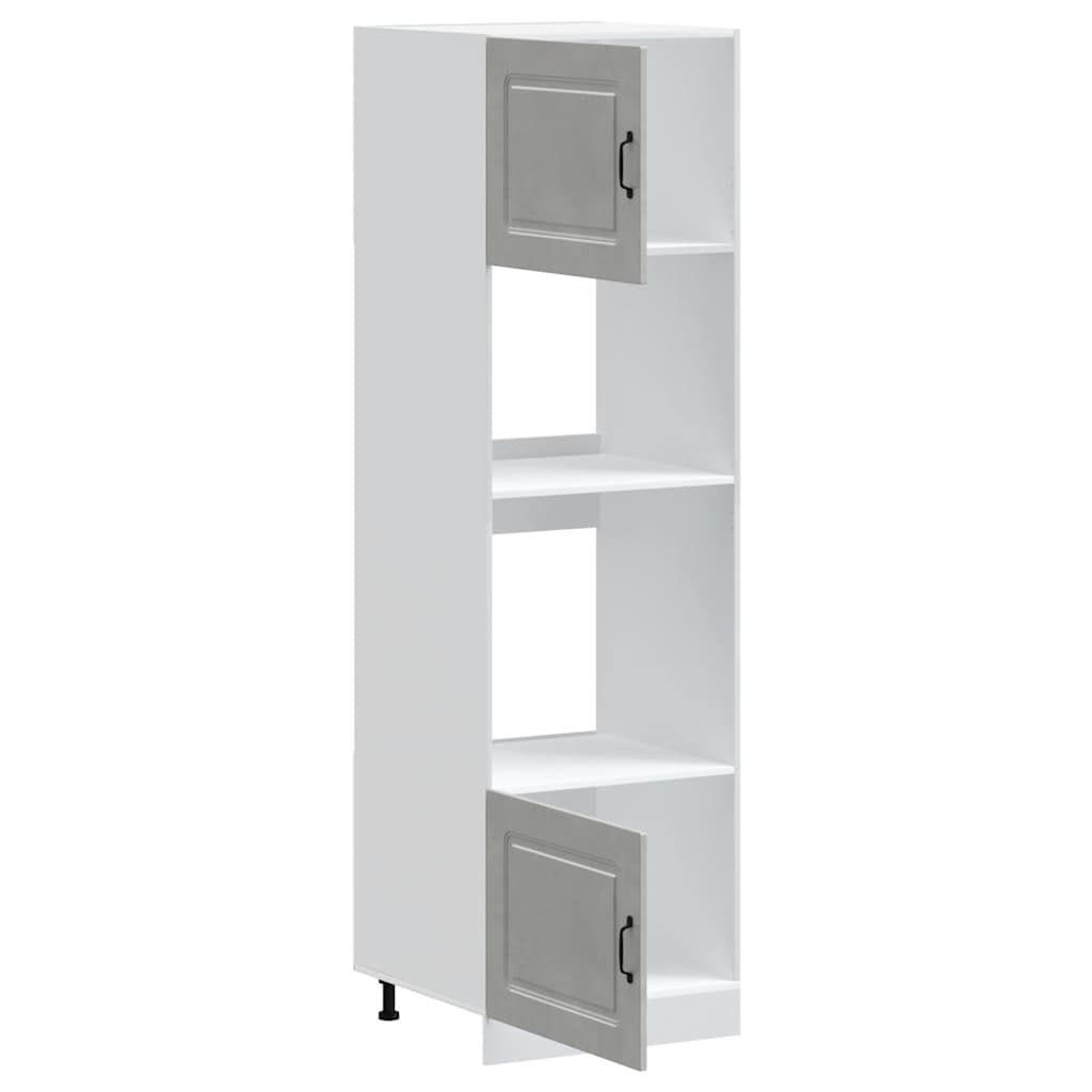 vidaXL Oven Cabinets 2 pcs Kalmar Concrete Grey Engineered Wood 5
