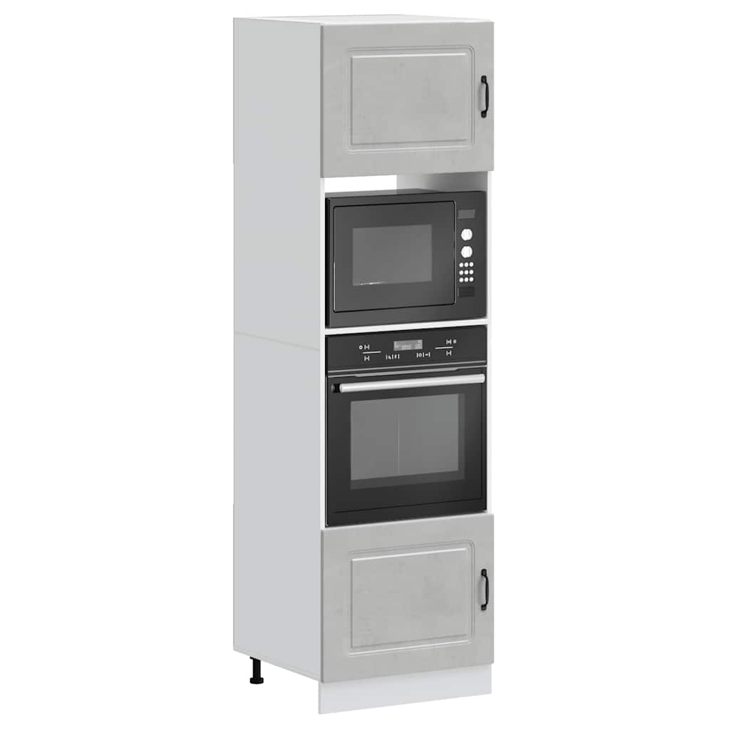vidaXL Oven Cabinets 2 pcs Kalmar Concrete Grey Engineered Wood 1