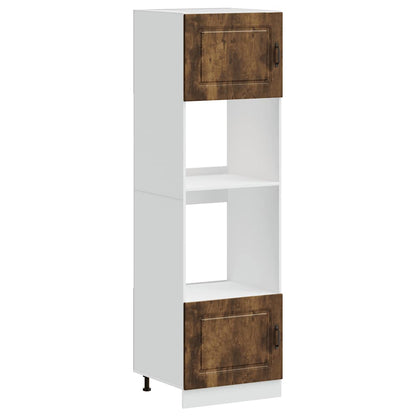 vidaXL Oven Cabinets 2 pcs Kalmar Smoked Oak Engineered Wood 2