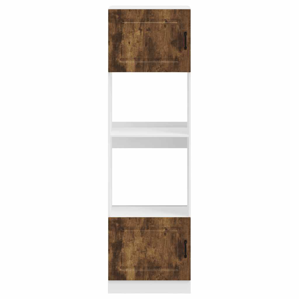 vidaXL Oven Cabinets 2 pcs Kalmar Smoked Oak Engineered Wood 4