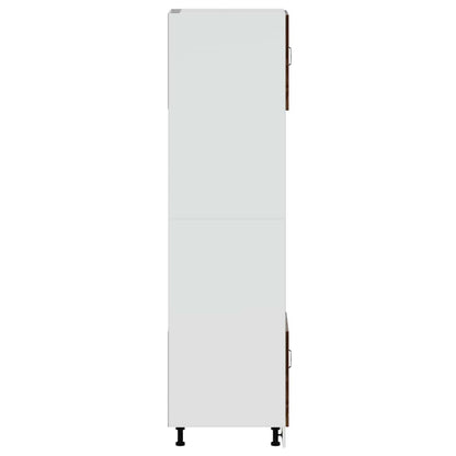 vidaXL Oven Cabinets 2 pcs Kalmar Smoked Oak Engineered Wood 6
