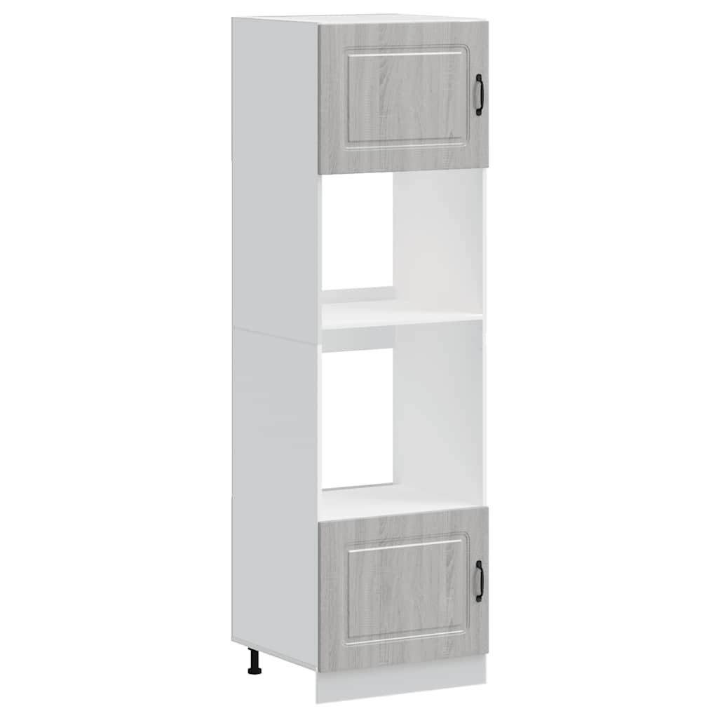 vidaXL Oven Cabinets 2 pcs Kalmar Grey Sonoma Engineered Wood 2
