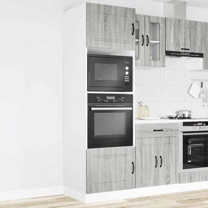 vidaXL Oven Cabinets 2 pcs Kalmar Grey Sonoma Engineered Wood 3