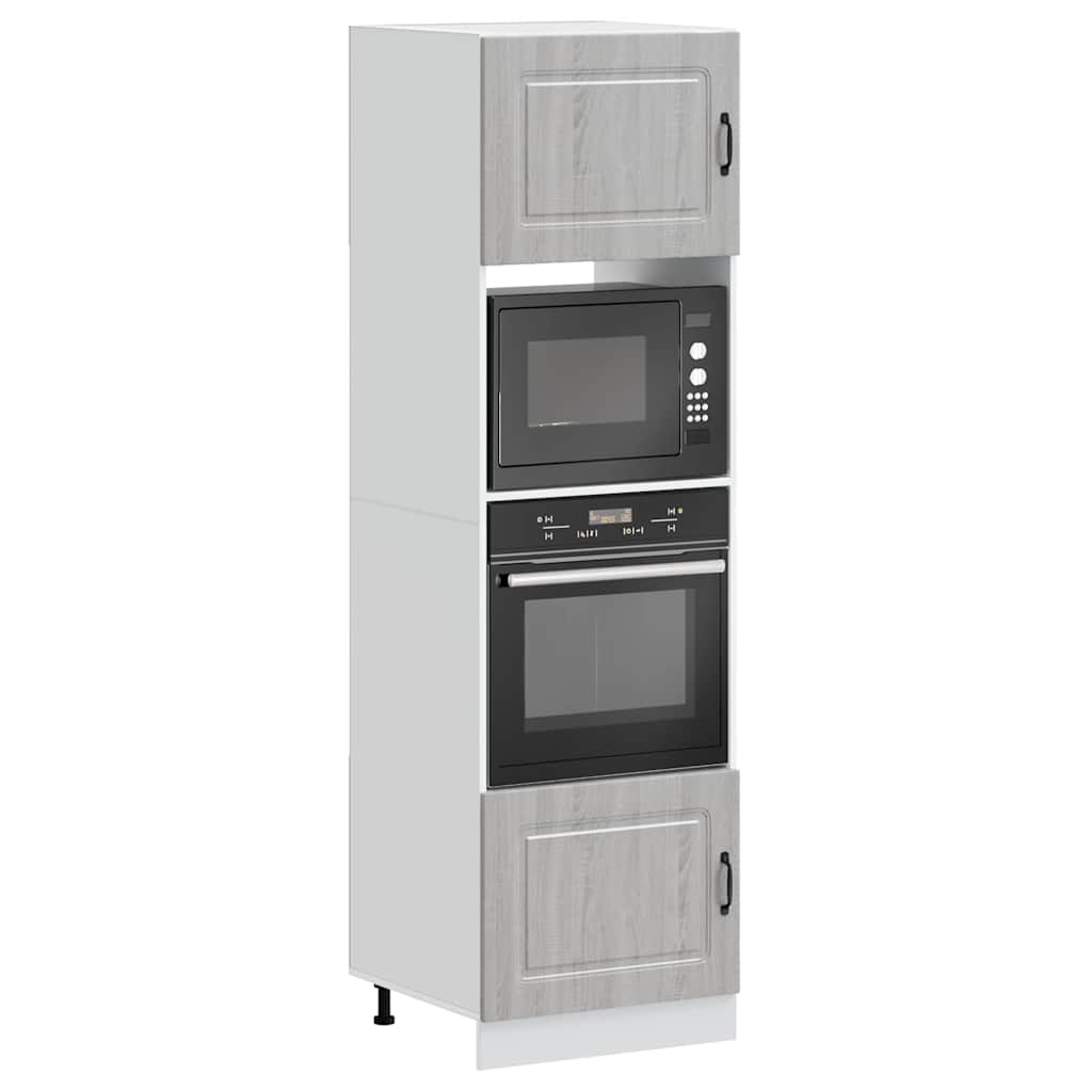 vidaXL Oven Cabinets 2 pcs Kalmar Grey Sonoma Engineered Wood 1