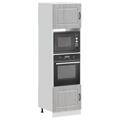 vidaXL Oven Cabinets 2 pcs Kalmar Grey Sonoma Engineered Wood 1