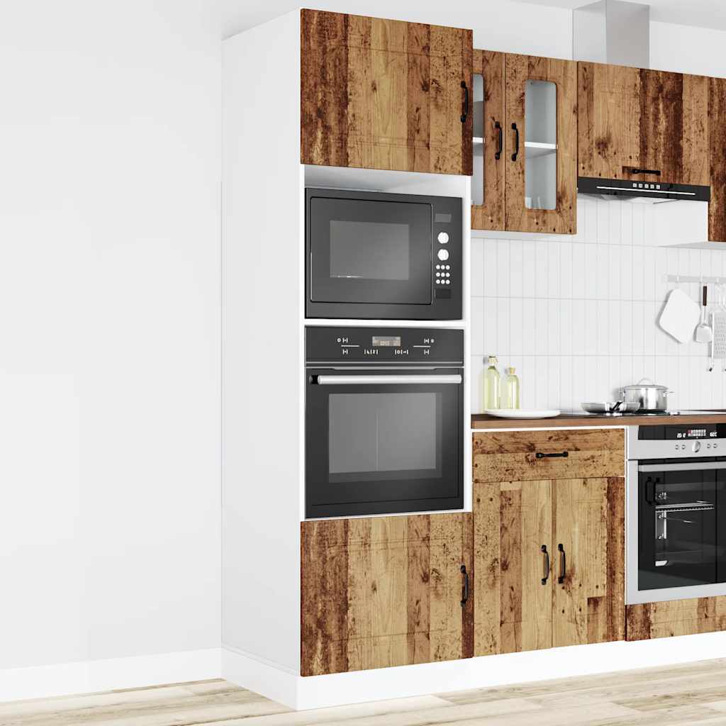 vidaXL Oven Cabinets 2 pcs Kalmar Old Wood Engineered Wood 3