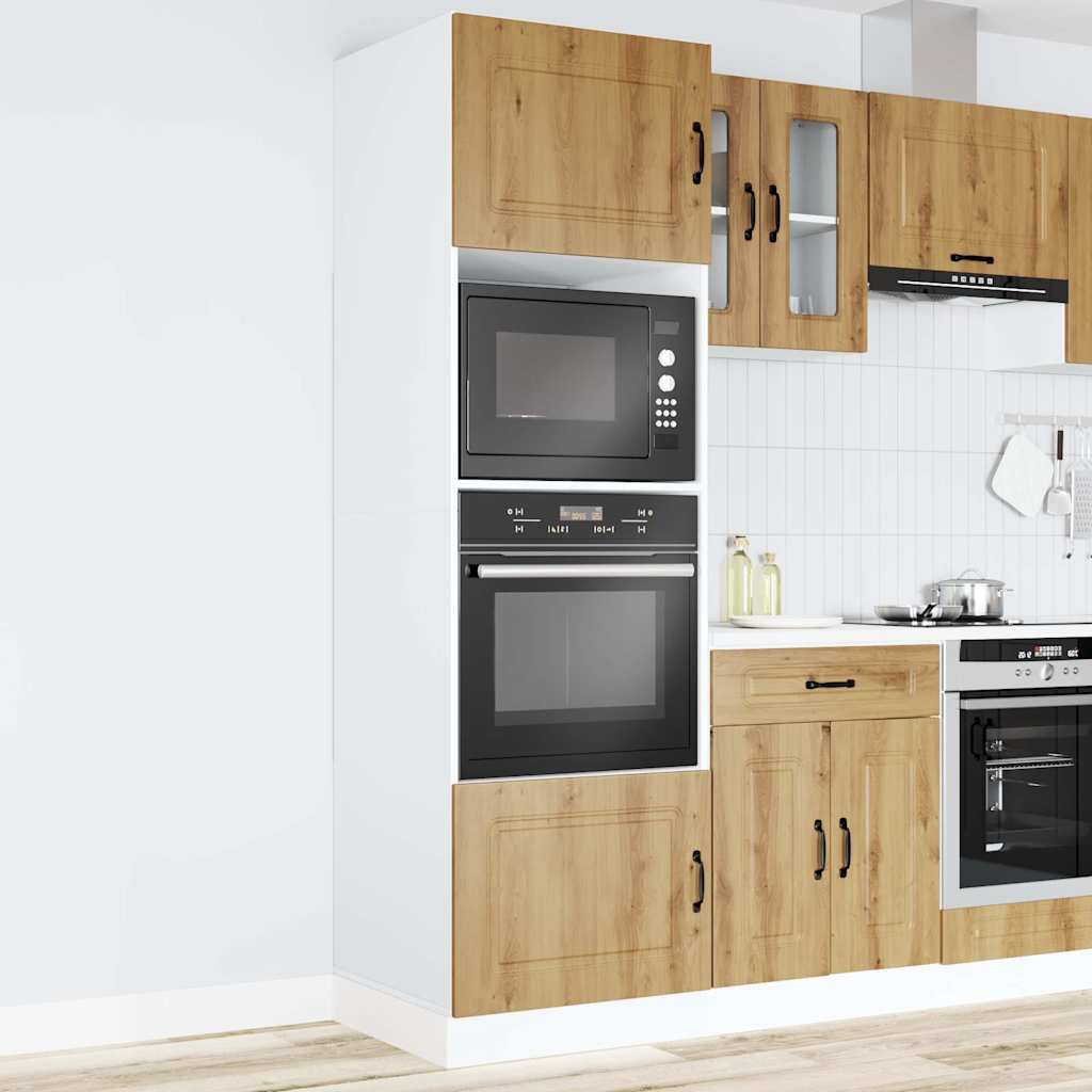 vidaXL Oven Cabinets 2 pcs Kalmar Artisan Oak Engineered Wood 3