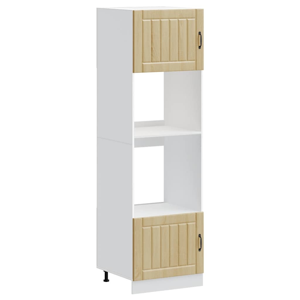 vidaXL Oven Cabinets 2 pcs Lucca Sonoma Oak Engineered Wood 2