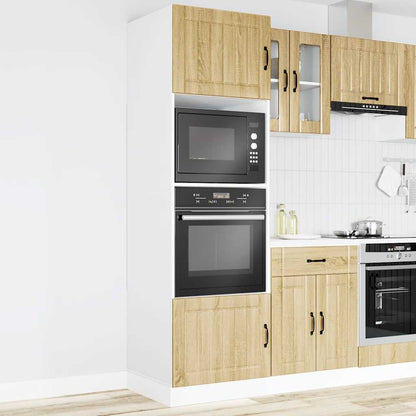 vidaXL Oven Cabinets 2 pcs Lucca Sonoma Oak Engineered Wood 3
