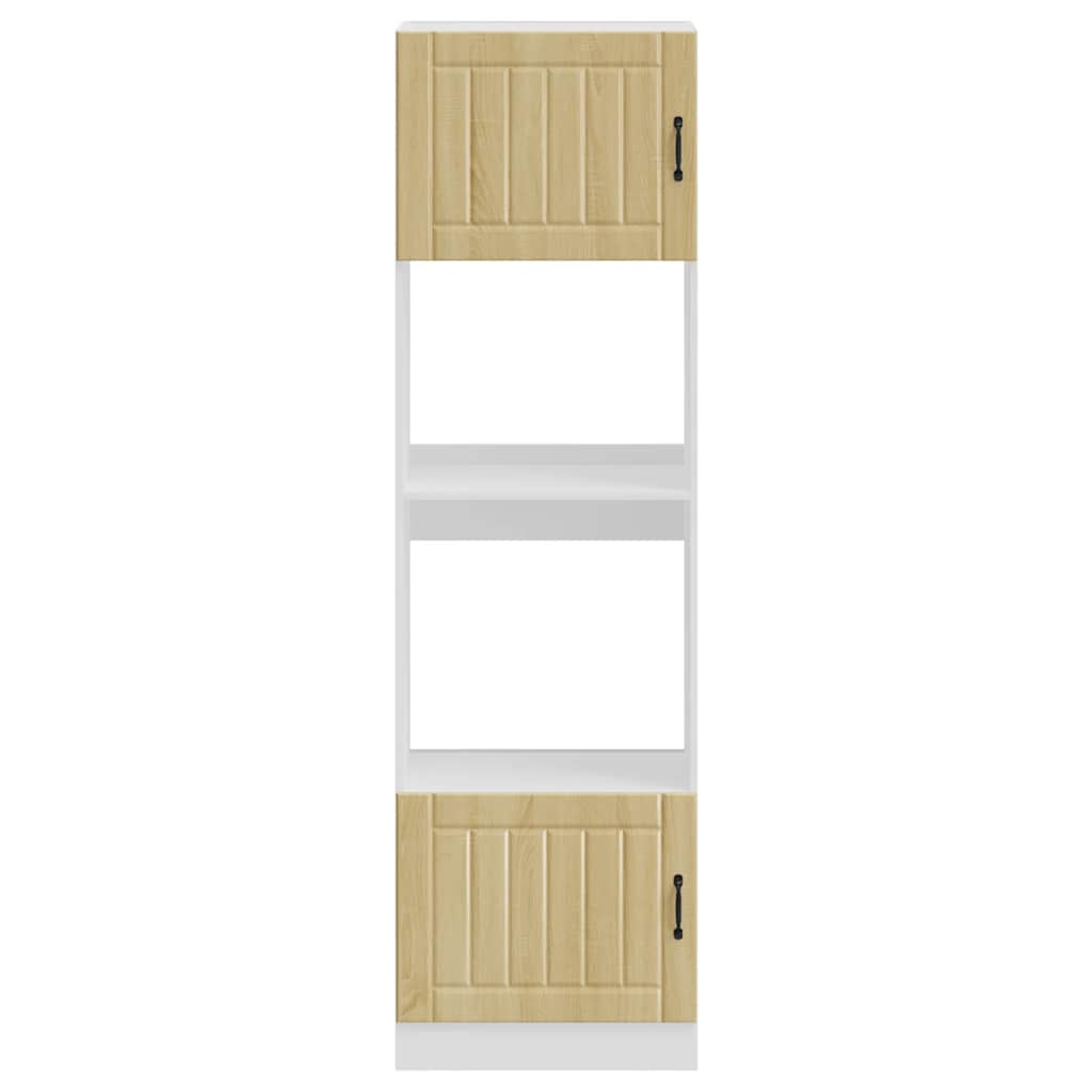 vidaXL Oven Cabinets 2 pcs Lucca Sonoma Oak Engineered Wood 4