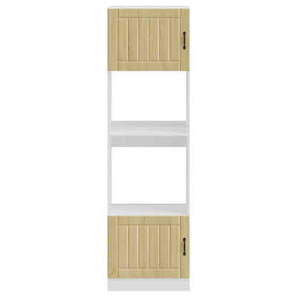 vidaXL Oven Cabinets 2 pcs Lucca Sonoma Oak Engineered Wood 4