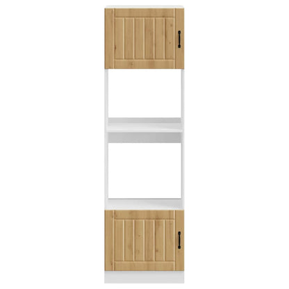 vidaXL Oven Cabinets 2 pcs Lucca Artisan Oak Engineered Wood 4