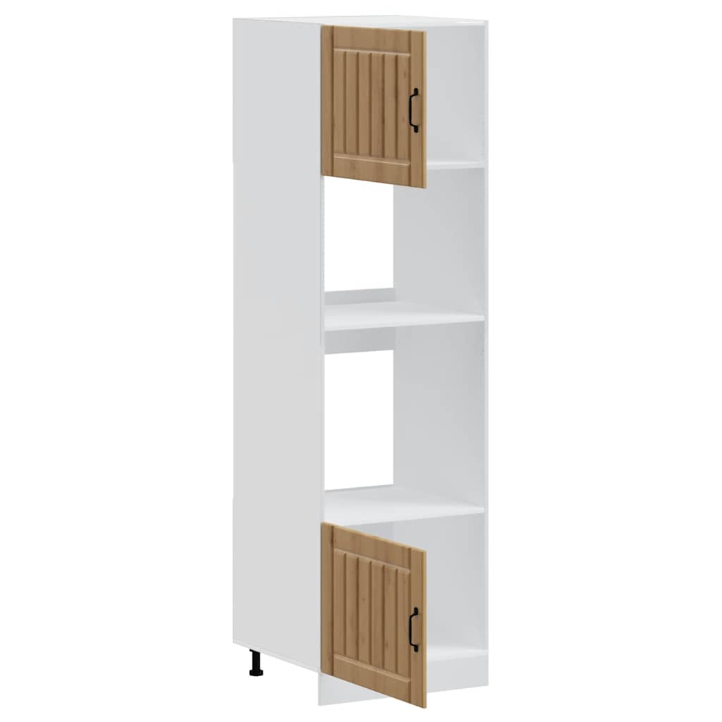 vidaXL Oven Cabinets 2 pcs Lucca Artisan Oak Engineered Wood 5