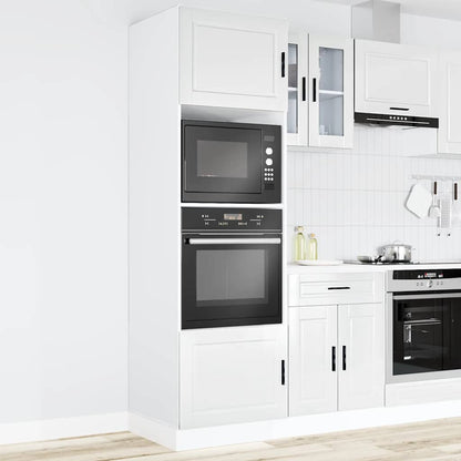 vidaXL Oven Cabinets 2 pcs Porto Gloss White Engineered Wood 3