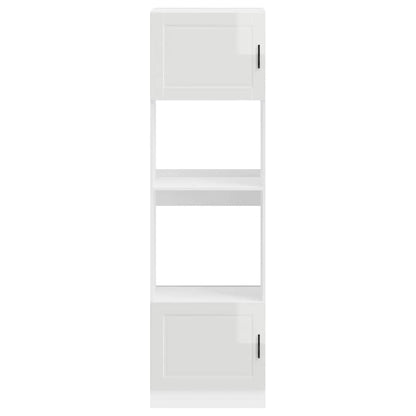 vidaXL Oven Cabinets 2 pcs Porto Gloss White Engineered Wood 4