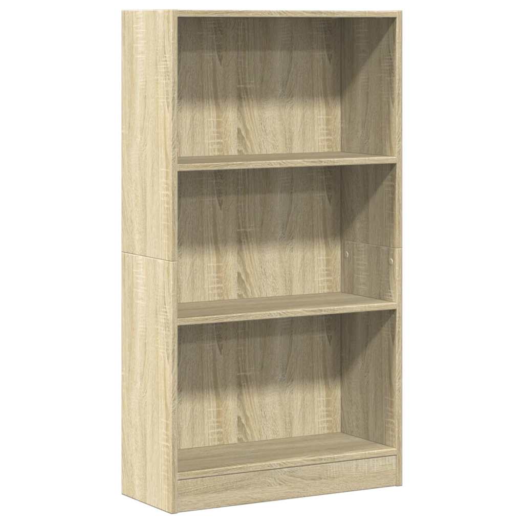 Bookcase 60x24x109 cm Engineered Wood Sonoma oak