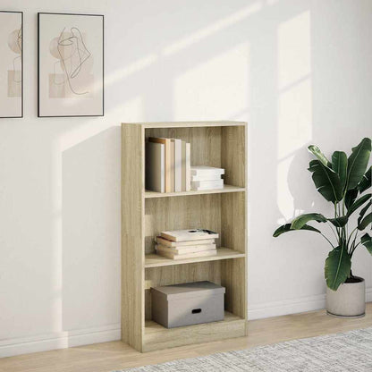 Bookcase 60x24x109 cm Engineered Wood Sonoma oak
