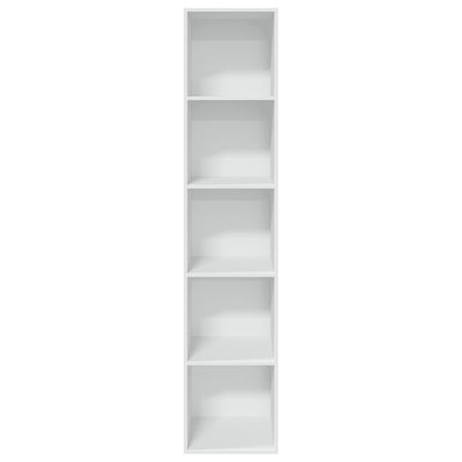 Bookcase 40x30x189 cm Engineered Wood White