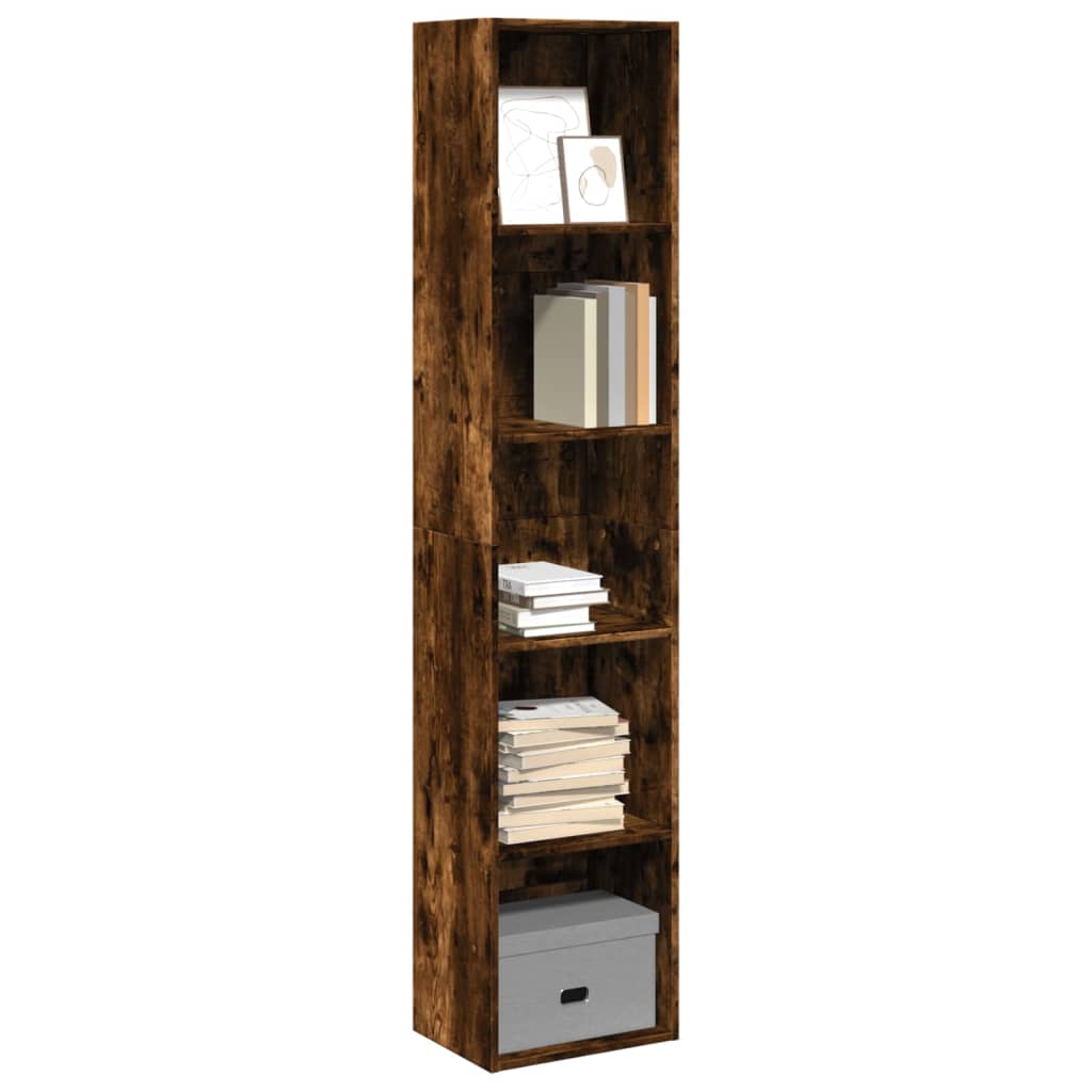 Bookcase 40x30x189 cm Engineered Wood Smoked oak