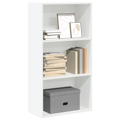 Bookcase 60x30x114 cm Engineered Wood White
