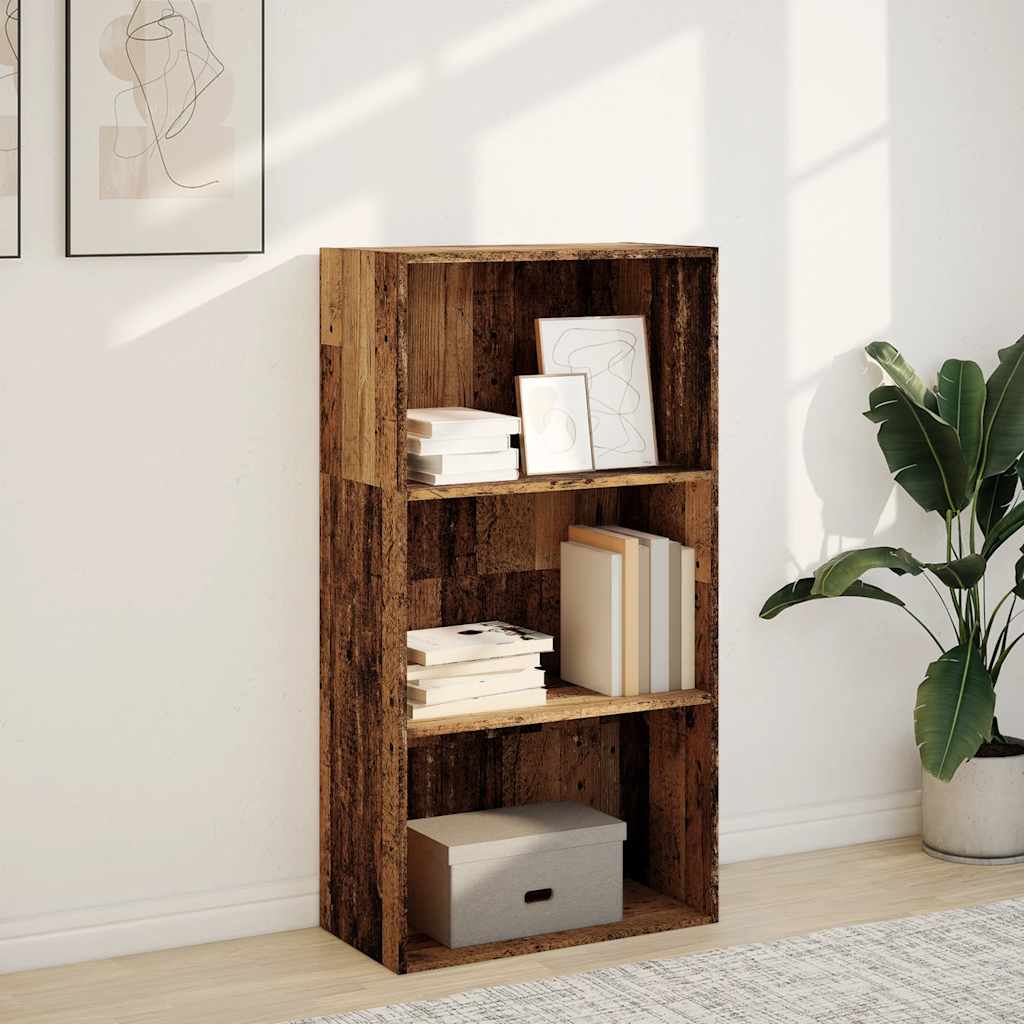 Bookcase 60x30x114 cm Engineered Wood Old wood