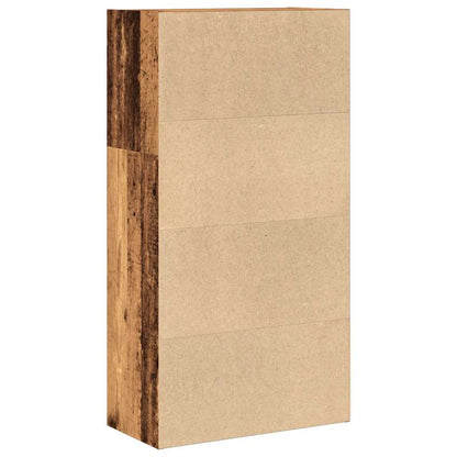 Bookcase 60x30x114 cm Engineered Wood Old wood