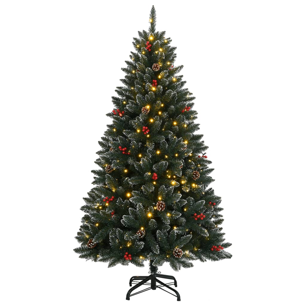 Artificial Christmas Tree Green 210 cm with LEDs