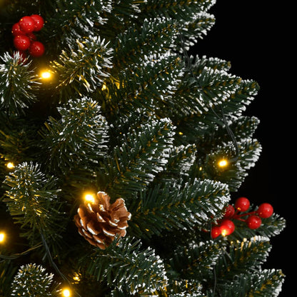 Artificial Christmas Tree Green 210 cm with LEDs
